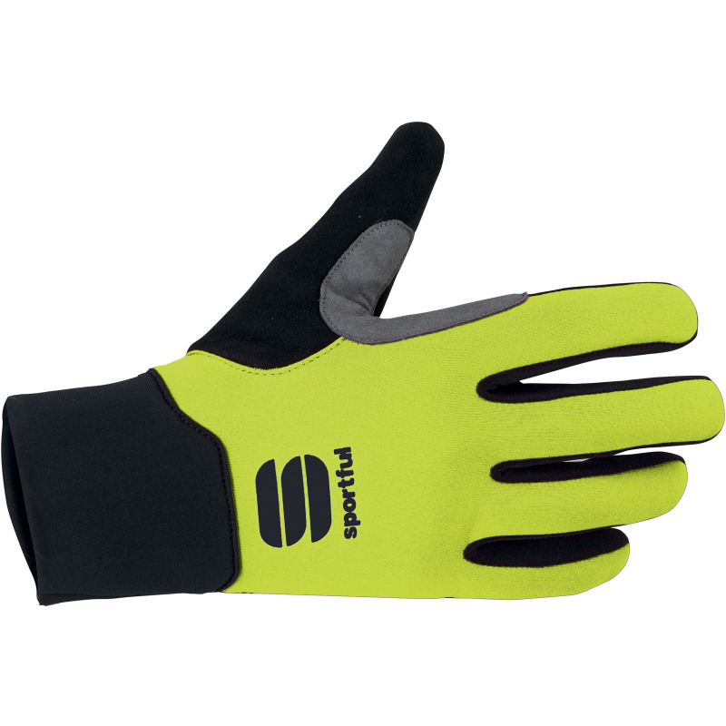 Zimní rukavice na běžky dětské Sportful Kids softshell černé/žluté