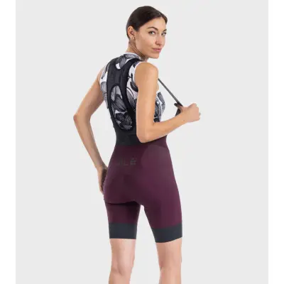 Letné cyklistické dámske nohavice Alé Cycling R-EV1 GT 2.0 Lady bordové