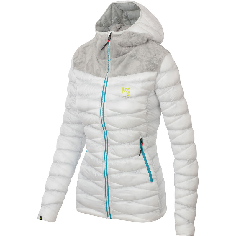 Outdoorová bunda dámska Karpos Croda Bianca biela/tmavosivá