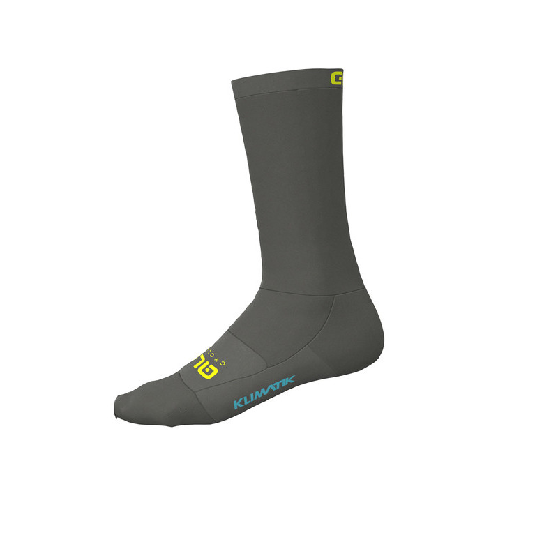 Zimní cyklistické ponožky Alé Cycling Team Klimatik Socks H22 šedé/žluté