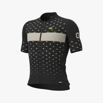Letný cyklo dres pánsky ALÉ PRR STARS čierny/šedý