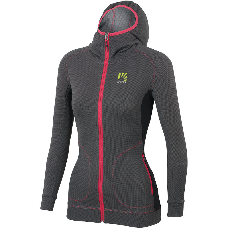 Outdoorová flíska dámska Karpos Cunturines tmavosivá/čierna