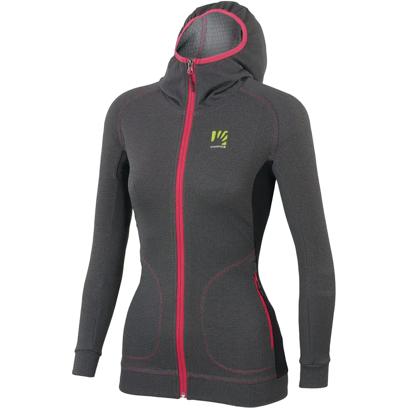 Outdoorová flíska dámska Karpos Cunturines tmavosivá/čierna