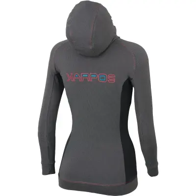 Karpos CUNTURINES Dámska flísová mikina tmavosivá/čierna_alt0