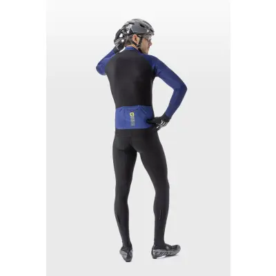 Zateplený cyklistický dres pánsky ALÉ R-EV1 CLIMA PROTECTION 2.0 WARM RACE JACKET modrý