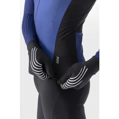 Zateplený cyklistický dres pánsky ALÉ R-EV1 CLIMA PROTECTION 2.0 WARM RACE JACKET modrý