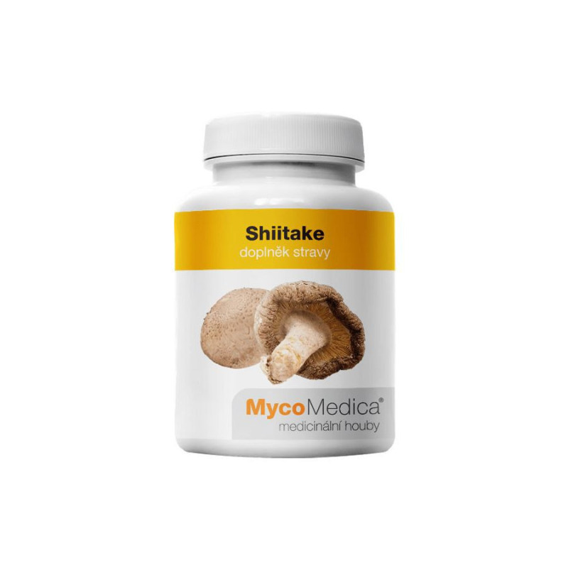 Vitálne huby Shiitake MycoMedica v optimálnej koncentrácii 30 % 90 kapsúl