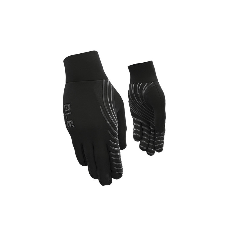 Prechodné cyklistické rukavice Alé Cycling Spirale Undergloves čierne