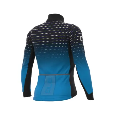 Zimná cyklistická bunda pánska ALÉ PRS BULLET DWR STRETCH JACKET modrá
