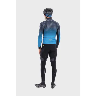 Zimná cyklistická bunda pánska ALÉ PRS BULLET DWR STRETCH JACKET modrá