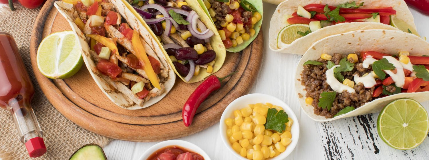 Recept na mexické tacos s kukuričnými tortillami