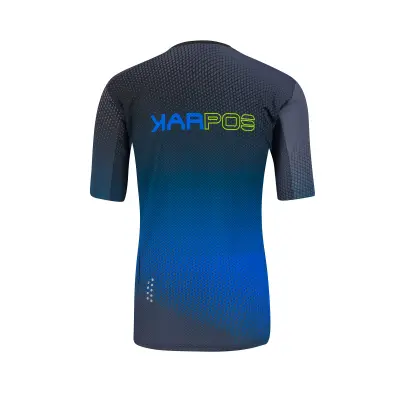 Karpos VAL DI DENTRO dres Black/Indigo Bunting/Green Fluo