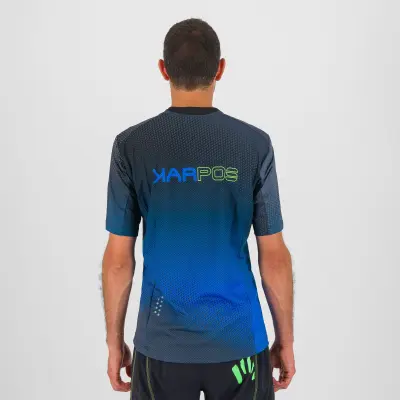 Karpos VAL DI DENTRO dres Black/Indigo Bunting/Green Fluo
