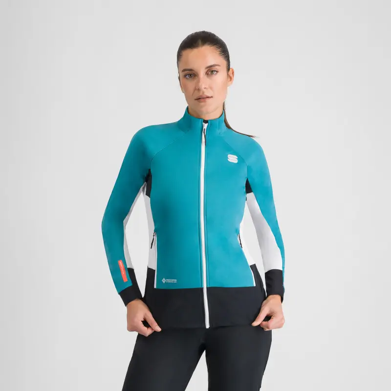 Sportful Apex dámska bunda green bay/white/black