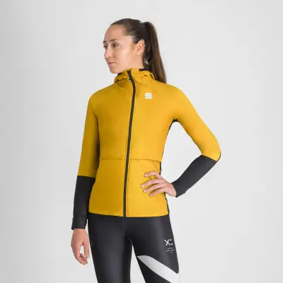 Sportful CARDIO dámska bunda wood yellow/black