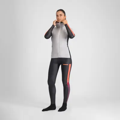 Sportful Puffy dámska bunda stone gray/black