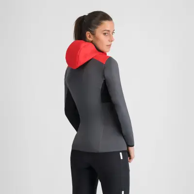 Sportful Rythmo dámska bunda black oyster/hibiscus