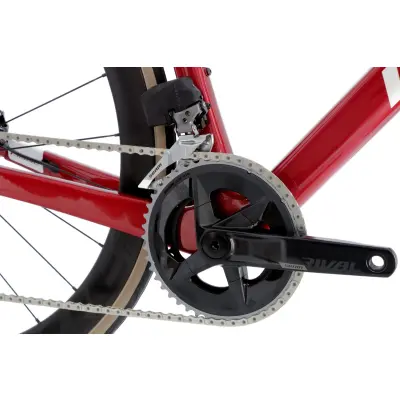 Cestný karbónový bicykel Isaac Vitron Lava Red 2023 Shimano 105 DT Swiss červená s kotúčovými brzdami