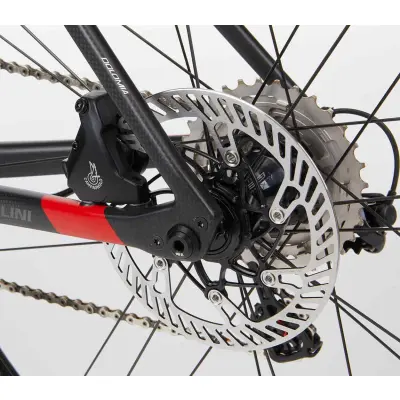 Cestný karbónový bicykel Cipollini Dolomia SRAM Red Etap ATX čierny/červený