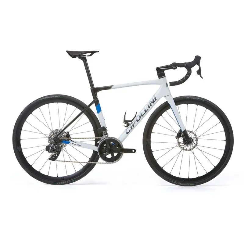 Cestný karbónový bicykel Cipollini Dolomia SRAM Red Etap AXS biely/modrý