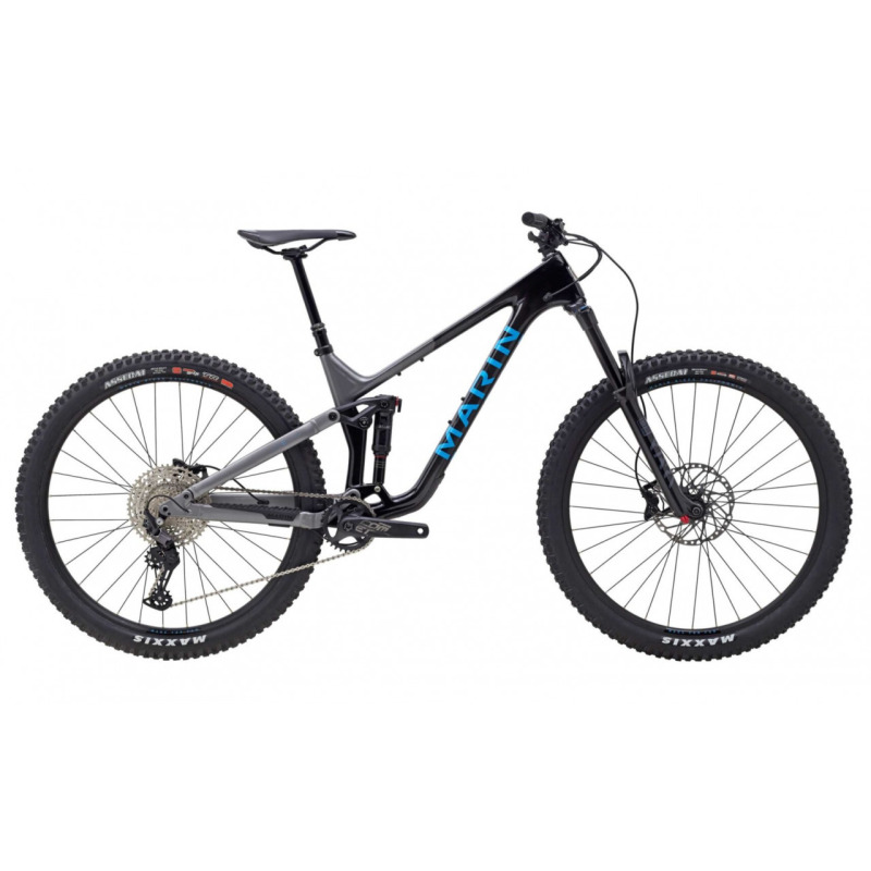 Celoodpružený horský bicykel MARIN Alpine Trail Carbon 1, čierna/modrá