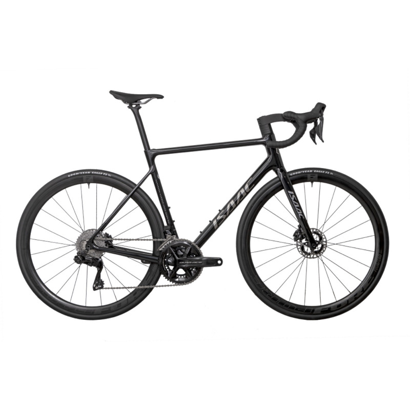 Isaac Element Crystal cestný bicykel Crystal Black Disc 2023 Sram Red Etap AXS čierna