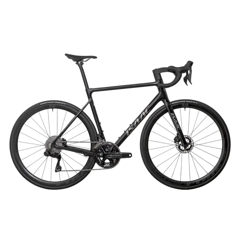 Isaac Element Crystal cestný bicykel Crystal Black Disc 2023 Sram Red Etap AXS čierna