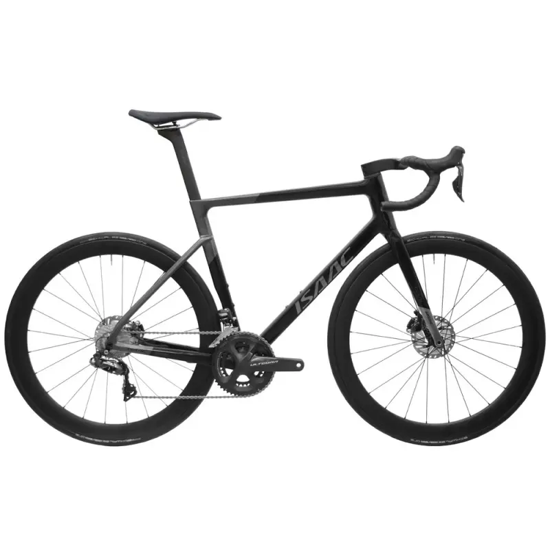 Cestný karbónový bicykel Isaac Boson Disc Onyx Black 2023 Ultegra Di2 čierna