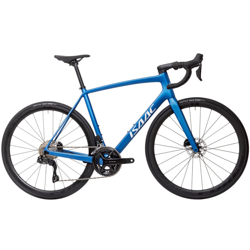 Cestný bicykel Isaac Vitron Galaxy Blue Shimano 105 Di2 R7150 a  kolesami DT Swiss P1800