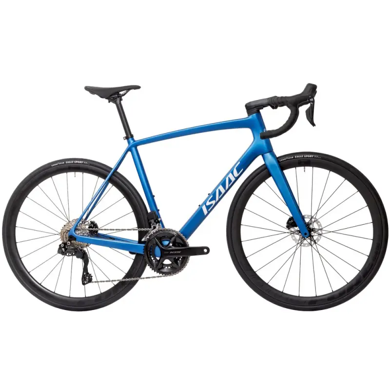 Cestný bicykel Isaac Vitron Galaxy Blue Shimano 105 Di2 R7150 a  kolesami DT Swiss P1800