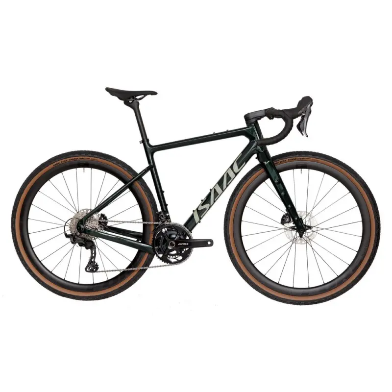 Gravel bike Isaac Torus Xplore Moss Green Shimano GRX610 1x12