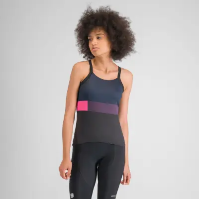 Sportful SNAP dámske tielko black galaxy blue