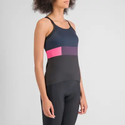 Sportful SNAP dámske tielko black galaxy blue