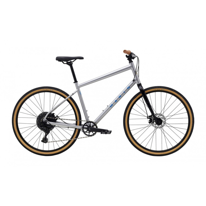Mestský bicykel MARIN Kentfield 2, chrómová/modrá