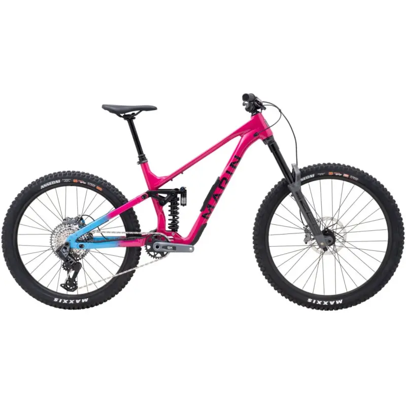 Celoodpružený horský bicykel MARIN Alpine Trail XR GX AXS, fialová/modrá/čierna
