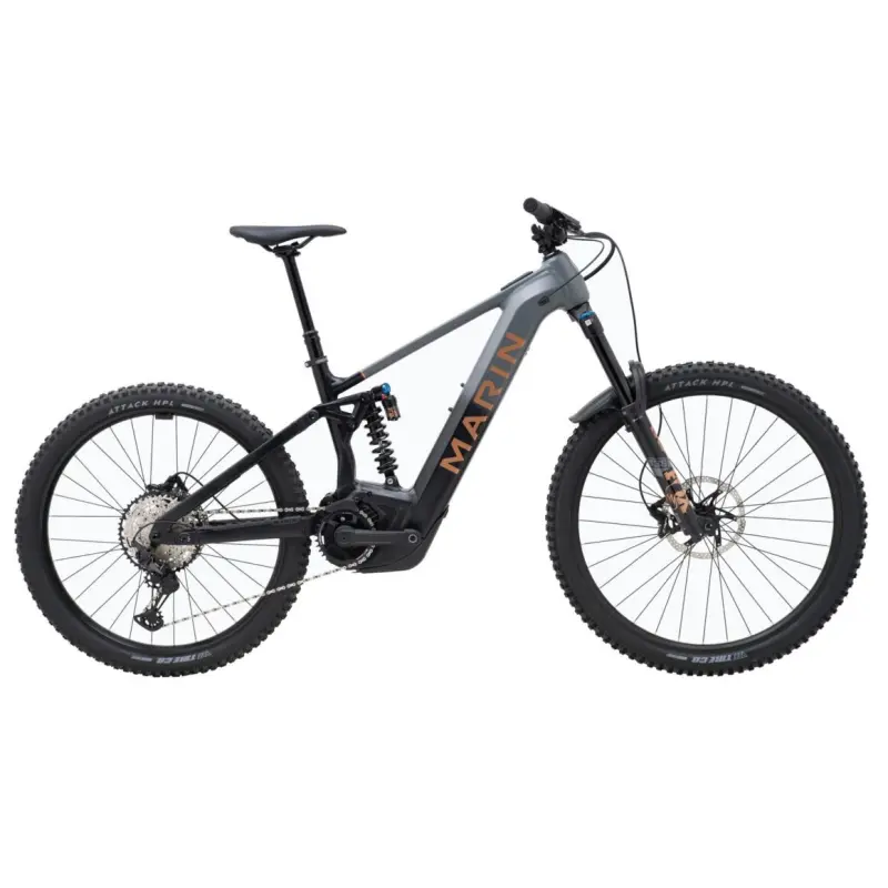 Elektrický horský bicykel MARIN Alpine Trail E2 BOSCH CX šedá/čierna