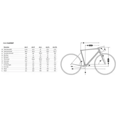 Silniční kolo Isaac Element Granite Grey Ultgera Di2 L_1