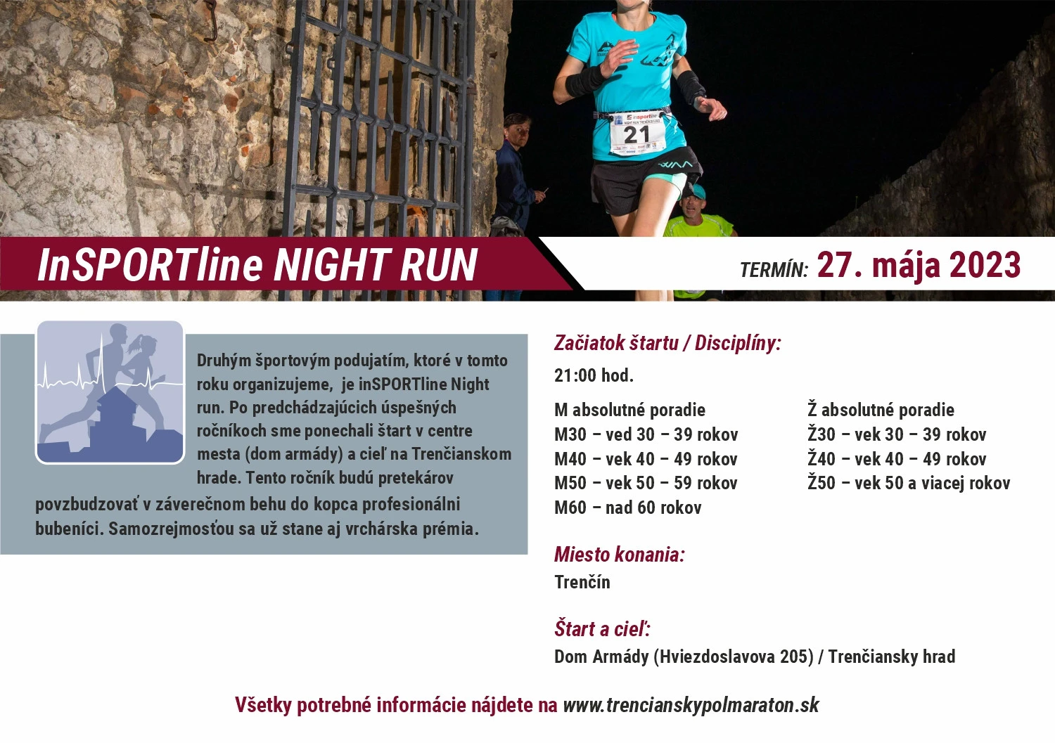 Beh Insportline Night Run Trenčín 2023