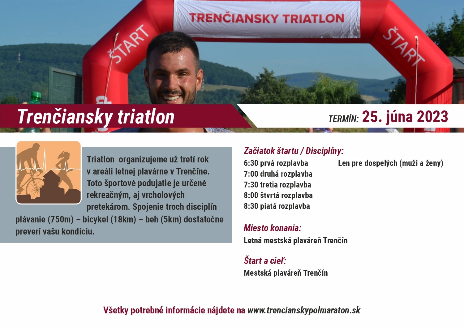 Triatlon Trenčiansky triatlon 2023