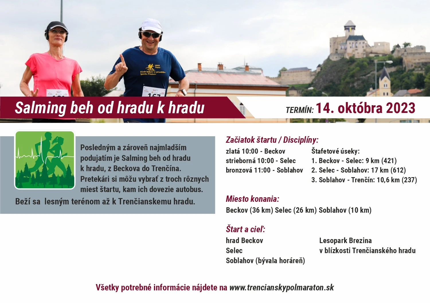 Beh Salming beh od hradu k hradu ( Beckov - Trenčín) 2023