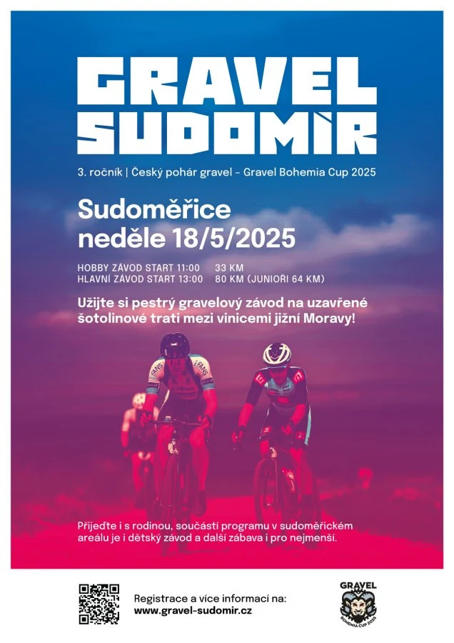 Gravel Sudomír 2025 - gravelový cyklistický závod