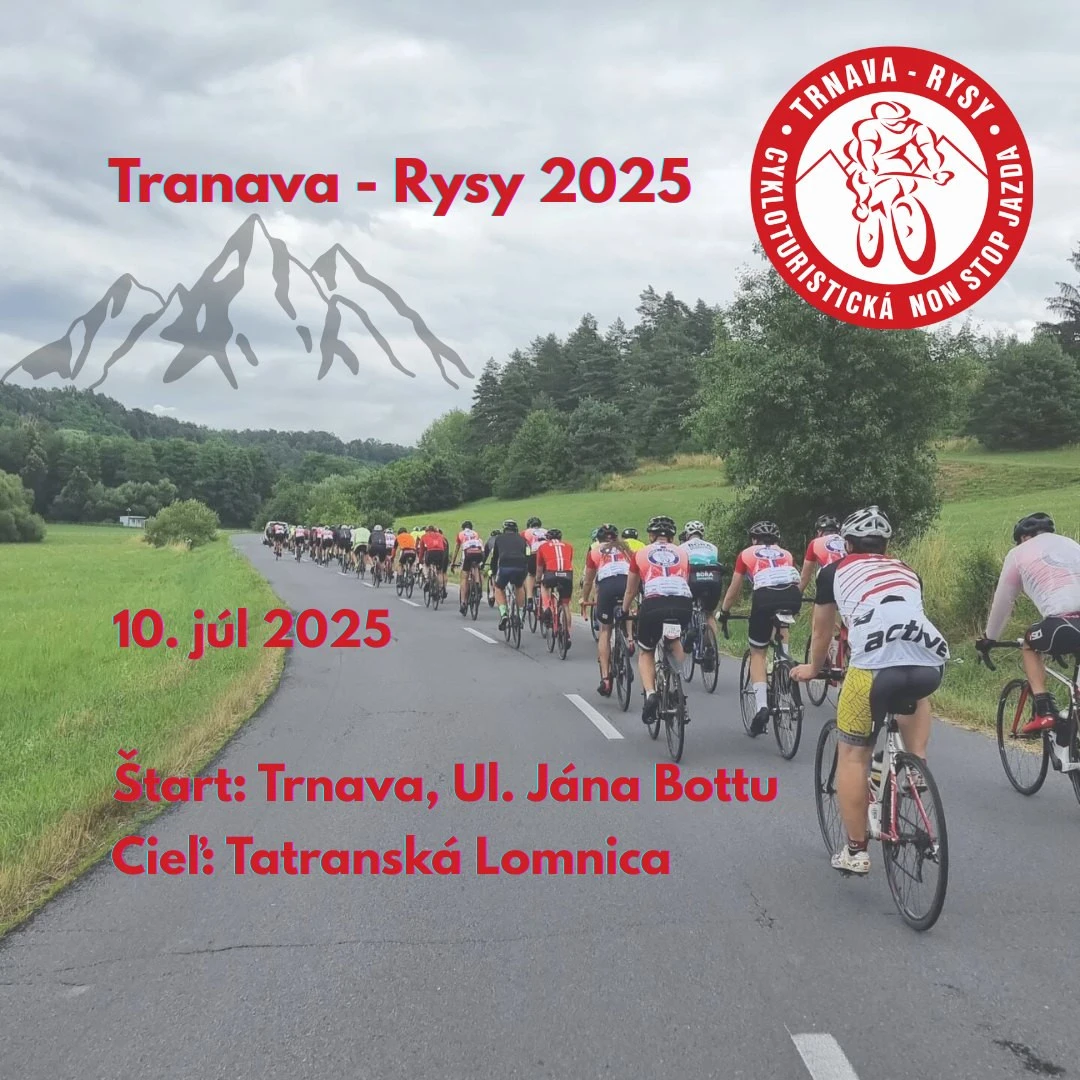 Cyklistická jazda Trnava - Rysy 2025