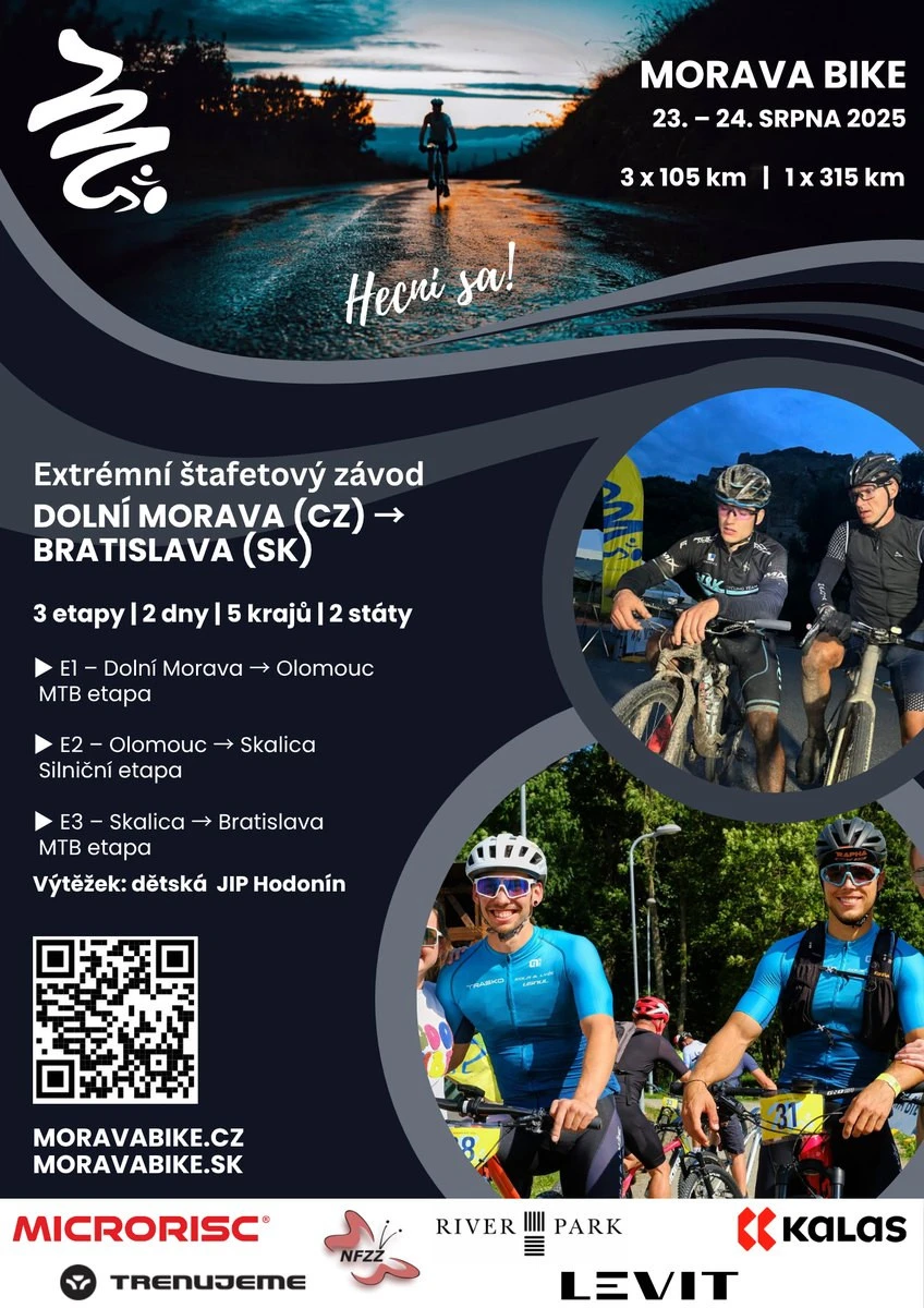MORAVA BIKE 2025 – Extrémní štafetový cyklo-závod