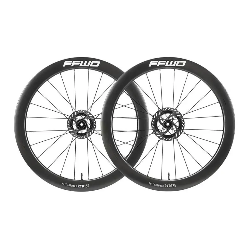 Karbonová kola RYOT55 V2 (55 mm), FFWD N/GAGE 2:1, White, plášť