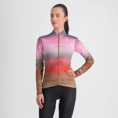 Sportful FLOW SUPERGIARA dámsky THERMAL dres cayenna red pink
