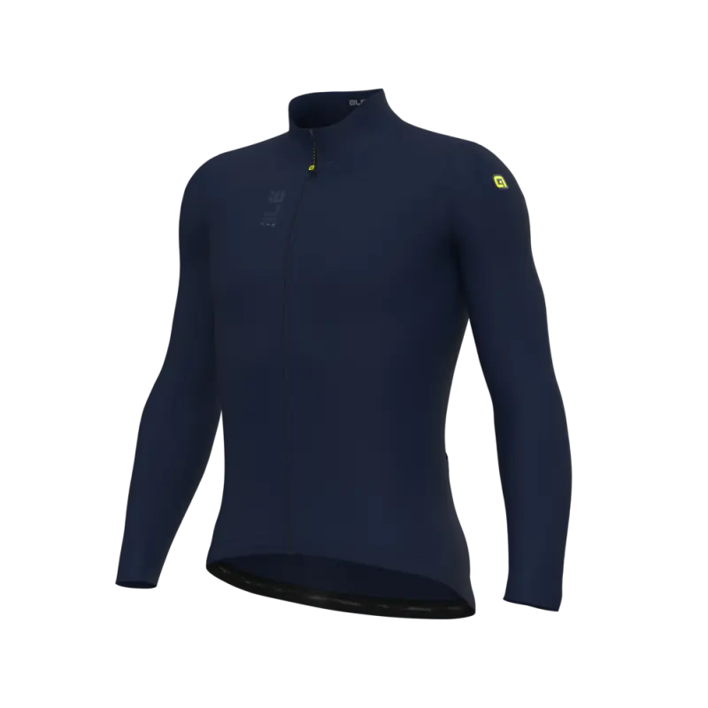 Zateplený cyklistický dres pánsky Alé Cycling Pragma Fondo 3.0 modrý