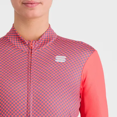 Sportful CHECKMATE THERMAL dámsky dres pompelmo mulled grape