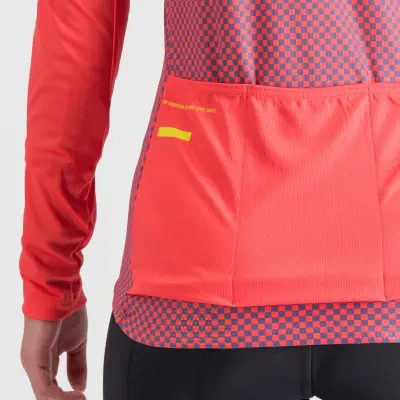 Sportful CHECKMATE THERMAL dámsky dres pompelmo mulled grape