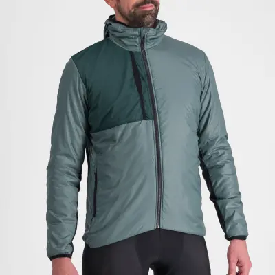 Sportful SUPERGIARA PUFFY s dlhým rukávom shrub green