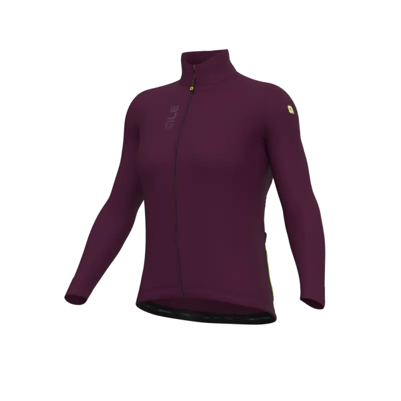 Zateplený cyklistický dres dámsky Alé Cycling Pragma Fondo 3.0 fialový